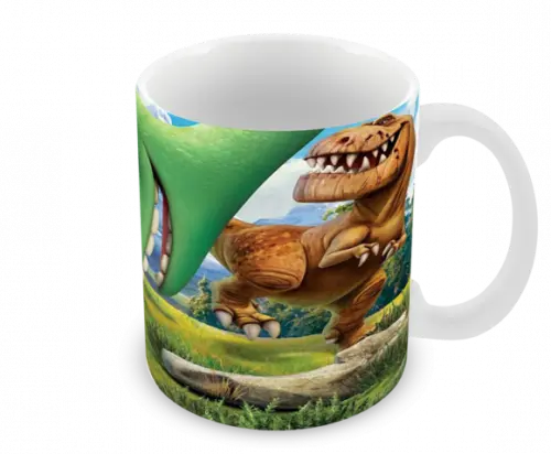 Caneca Polímero o Bom Dinossauro Personalizada