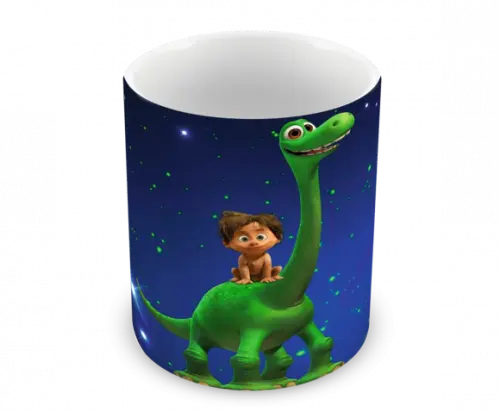 Caneca Polímero o Bom Dinossauro Personalizada