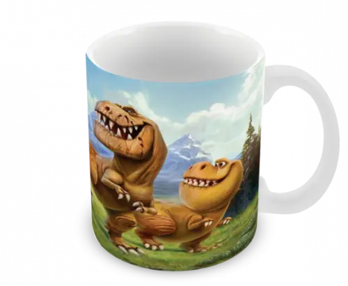 Caneca Polímero o Bom Dinossauro Personalizada
