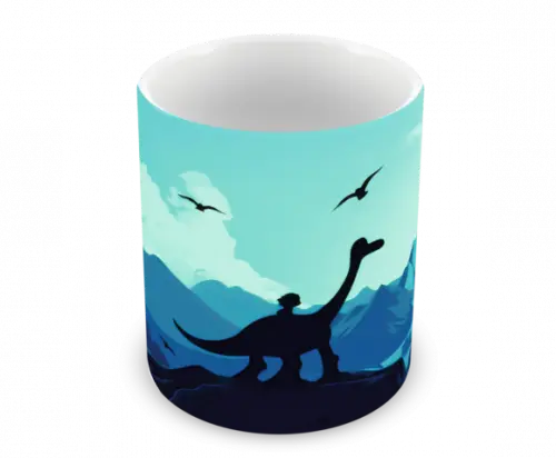 Caneca Polímero o Bom Dinossauro Personalizada
