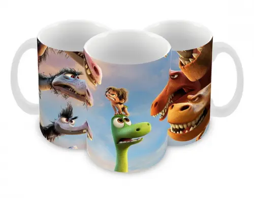 Caneca Polímero o Bom Dinossauro Personalizada