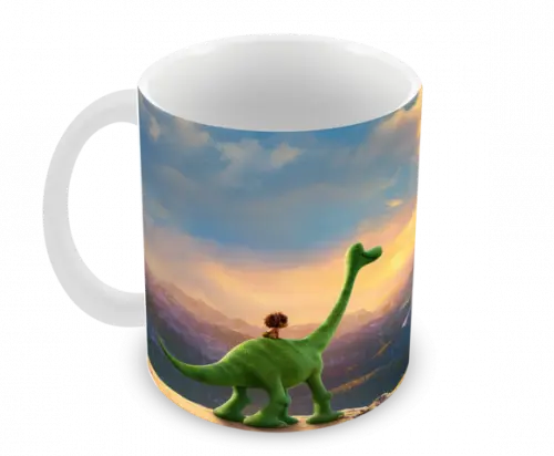 Caneca Polímero o Bom Dinossauro Personalizada
