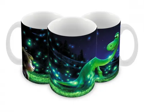 Caneca Polímero o Bom Dinossauro Personalizada
