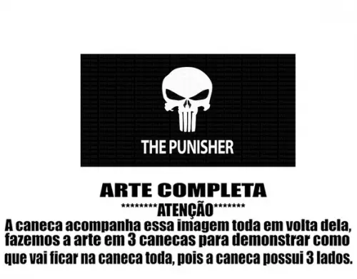 Caneca Polímero o Justiceiro Personalizada