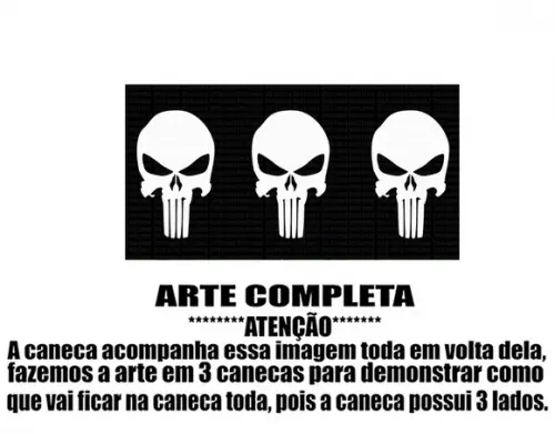 Caneca Polímero o Justiceiro Personalizada