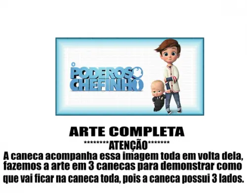 Caneca Polímero o Poderoso Chefinho Personalizada