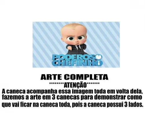 Caneca Polímero o Poderoso Chefinho Personalizada
