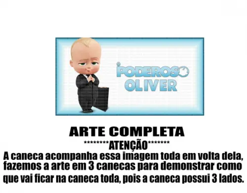 Caneca Polímero o Poderoso Chefinho Seu Nome Personalizada