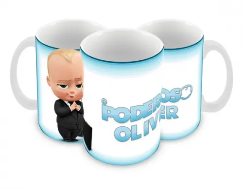Caneca Polímero o Poderoso Chefinho Seu Nome Personalizada