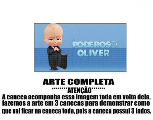 Caneca Polímero o Poderoso Chefinho Seu Nome Personalizada