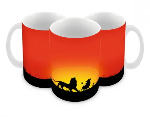Caneca Polímero o Rei Leão Hakuna Matata Personalizada