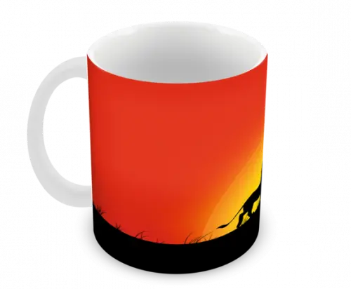 Caneca Polímero o Rei Leão Hakuna Matata Personalizada