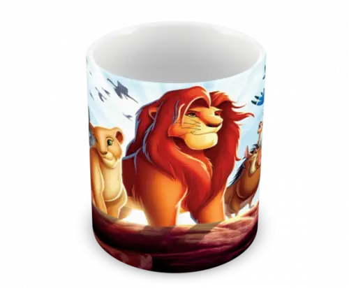 Caneca Polímero o Rei Leão com Nome Personalizada