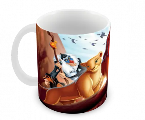 Caneca Polímero o Rei Leão com Nome Personalizada