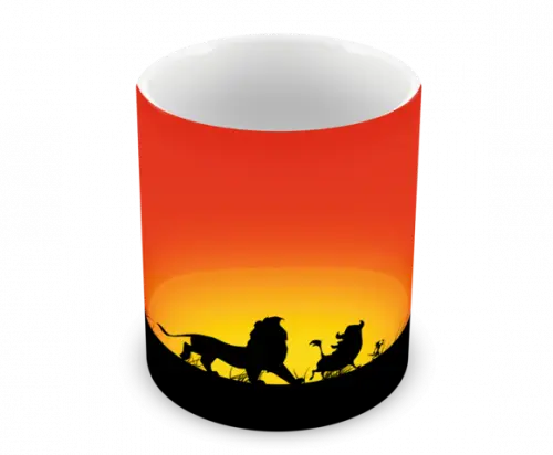 Caneca Polímero o Rei Leão Hakuna Matata Personalizada