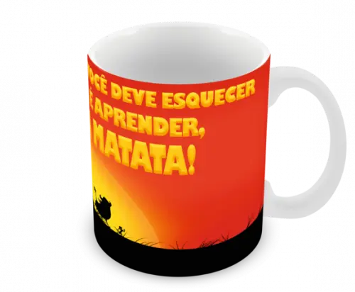 Caneca Polímero o Rei Leão Hakuna Matata Personalizada
