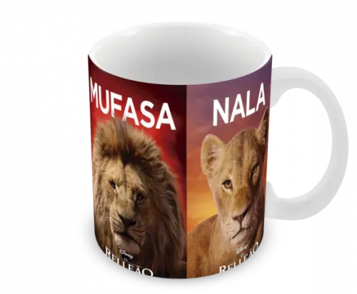 Caneca Polímero o Rei Leão Personalizada