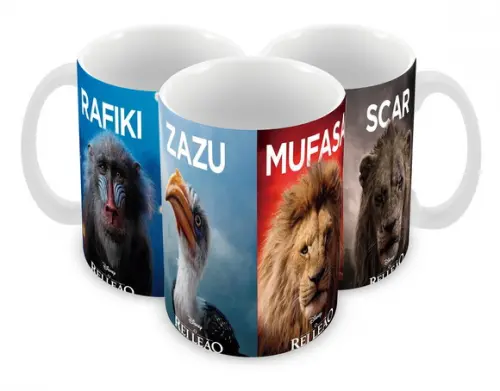 Caneca Polímero o Rei Leão Personalizada