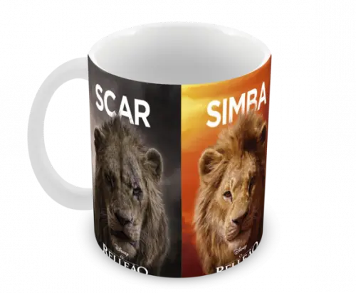 Caneca Polímero o Rei Leão Personalizada