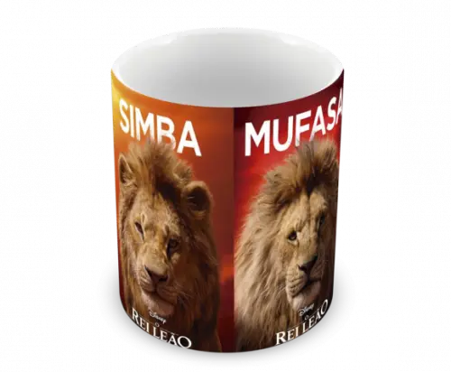 Caneca Polímero o Rei Leão Personalizada