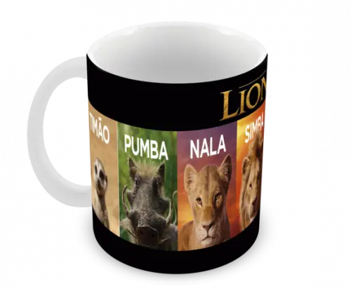 Caneca Polímero o Rei Leão Personalizada