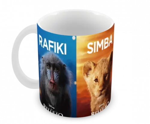 Caneca Polímero o Rei Leão Personalizada