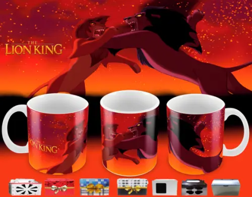 Caneca Polímero o Rei Leão Personalizada