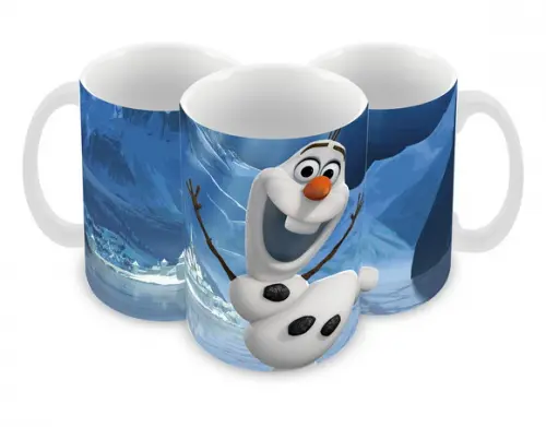 Caneca Polímero Olaf Frozen Personalizada