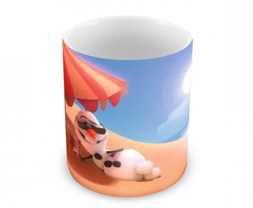 Caneca Polímero Olaf Frozen Personalizada