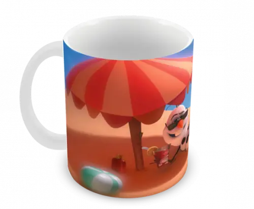 Caneca Polímero Olaf Frozen Personalizada