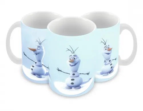 Caneca Polímero Olaf Frozen Personalizada