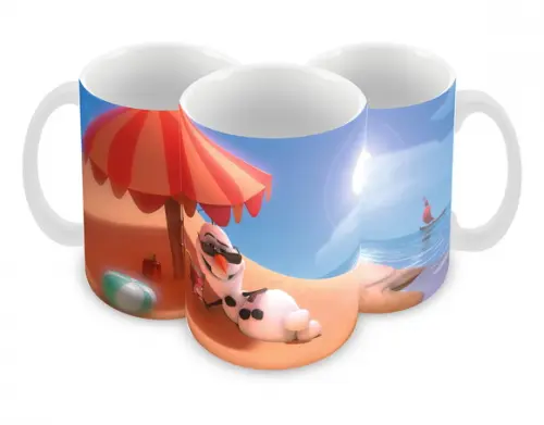 Caneca Polímero Olaf Frozen Personalizada