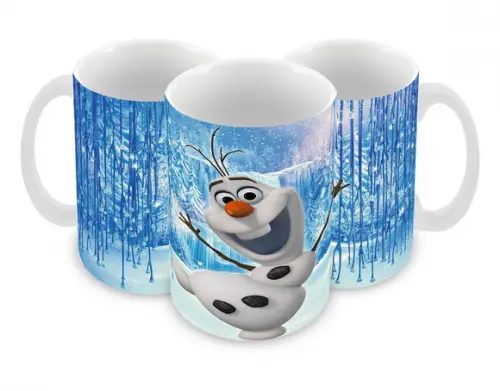 Caneca Polímero Olaf Frozen Personalizada