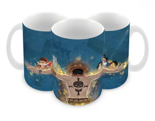 Caneca Polímero One Piece Ace Personalizada
