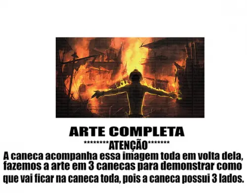 Caneca Polímero One Piece Ace Personalizada