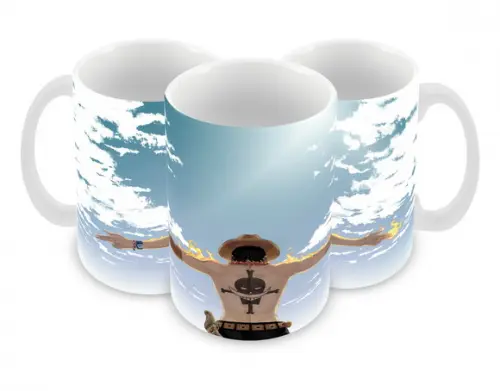 Caneca Polímero One Piece Ace Personalizada