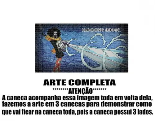 Caneca Polímero One Piece Brook Personalizada