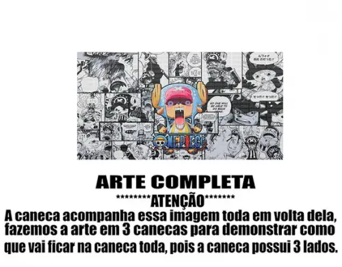 Caneca Polímero One Piece Chopper Personalizada