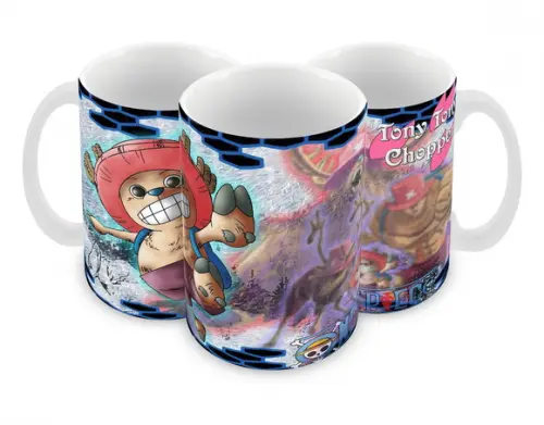 Caneca Polímero One Piece Chopper Personalizada