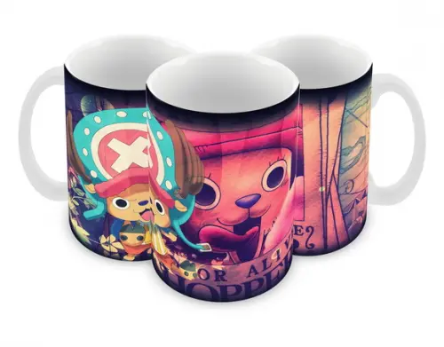 Caneca Polímero One Piece Chopper Personalizada