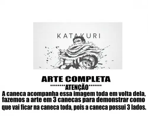 Caneca Polímero One Piece Katakuri Personalizada