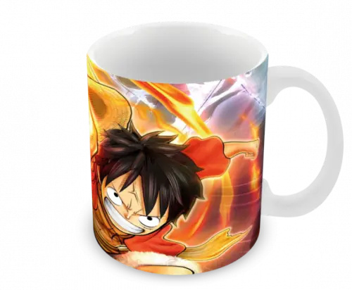 Caneca Polímero One Piece Luffy Personalizada