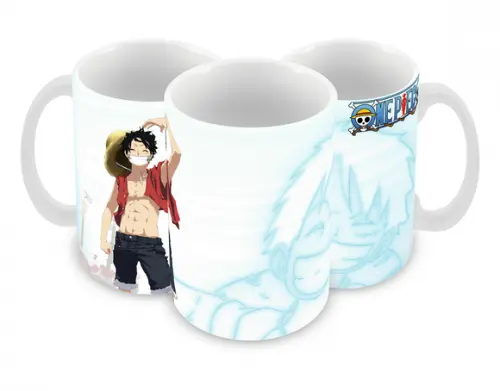 Caneca Polímero One Piece Luffy Personalizada