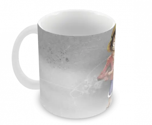 Caneca Polímero One Piece Luffy Personalizada