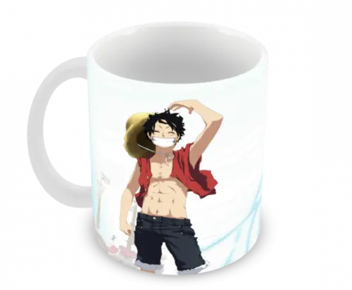 Caneca Polímero One Piece Luffy Personalizada