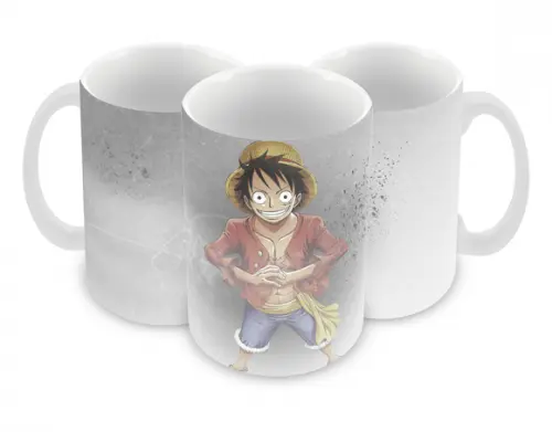 Caneca Polímero One Piece Luffy Personalizada