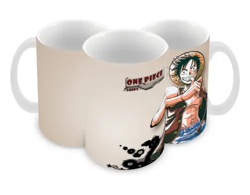 Caneca Polímero One Piece Luffy Personalizada
