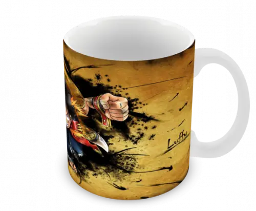 Caneca Polímero One Piece Luffy Personalizada