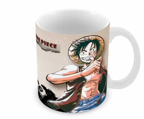 Caneca Polímero One Piece Luffy Personalizada