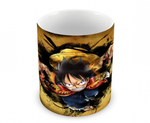 Caneca Polímero One Piece Luffy Personalizada